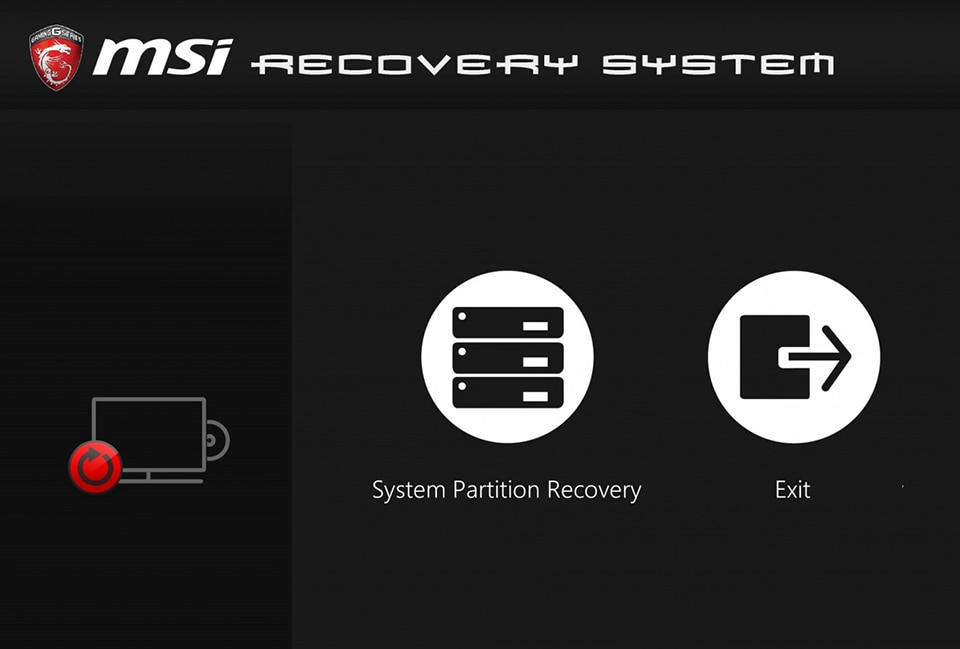 msi recovery system download